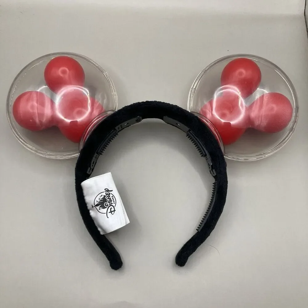 Disney Parks Mickey Mouse Ears Light Up Balloon Red “Best Day Ever” Headband